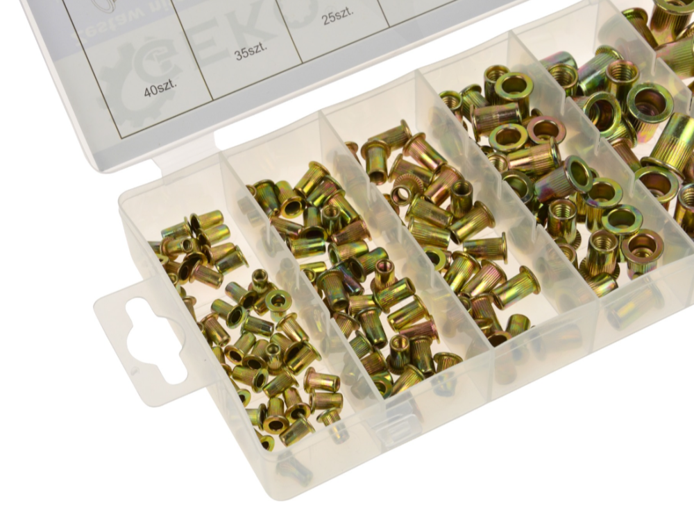 Набір нарізних заклепок (футерівки) 150 шт. M3-M10 GEKO G02912 Чернігів - фото 3