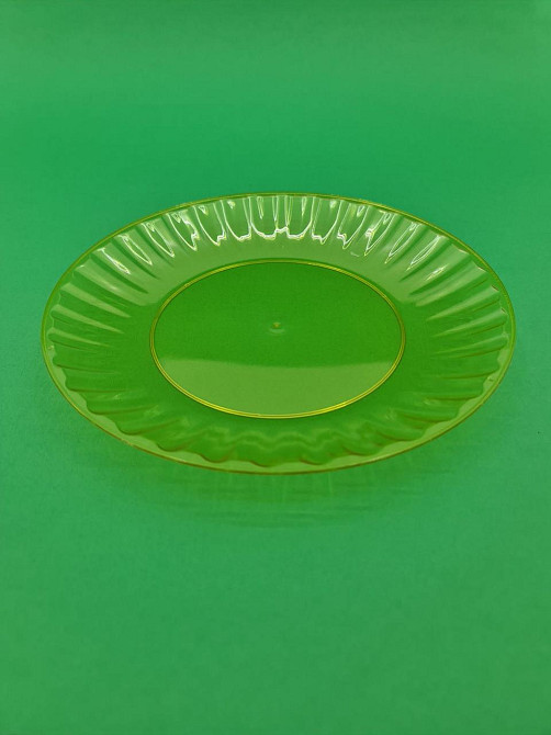 Тарілка 205 мм склоподібна, жовта, 10 шт/уп Харків - фото 2