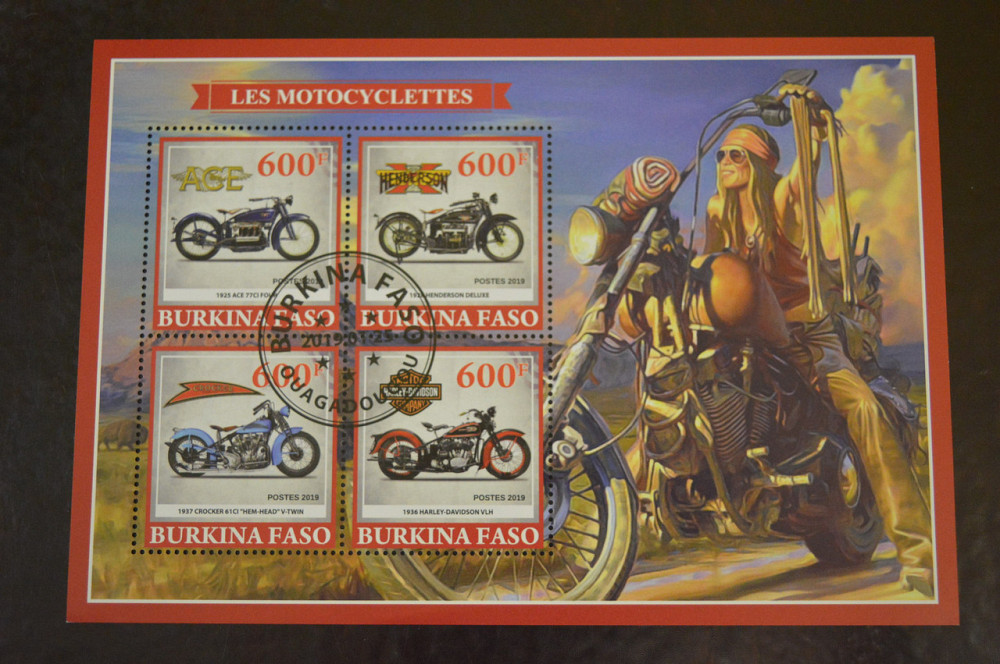 Буркіна Фасо. Марки. Особистості. Транспорт. Блок. 2019 рік (В-4) Полтава - фото 1
