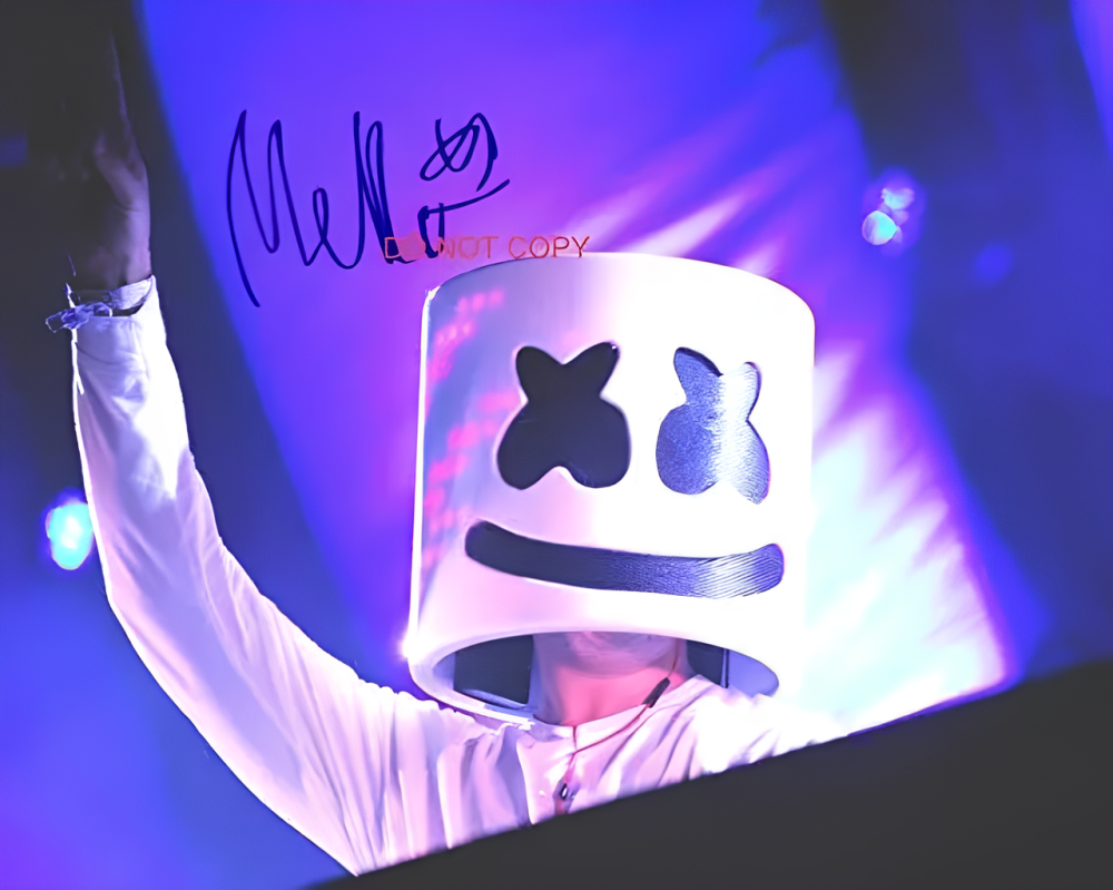 Маска Маршмеллоу RESTEQ, Светодиодная маска DJ Marshmello для костюмированных вечеринок и музыкальных мероприятий Киев - изображение 3