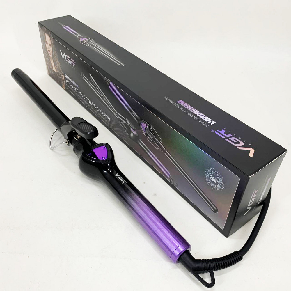 Плойка-стайлер для завивки VGR V-575 PURPLE, Плойка для волос хорошая Стайлер-плойка локонов EW-65 Львов - изображение 7