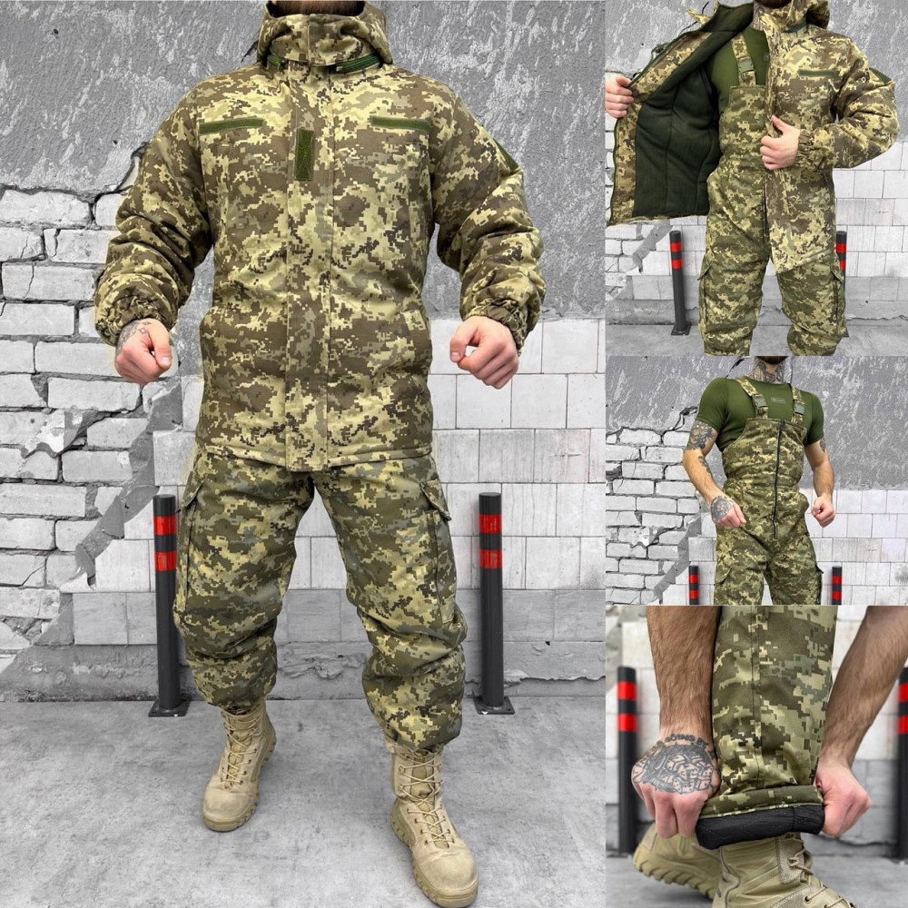 Костюм зимний мужской пиксель теплый XL Одесса - изображение 2
