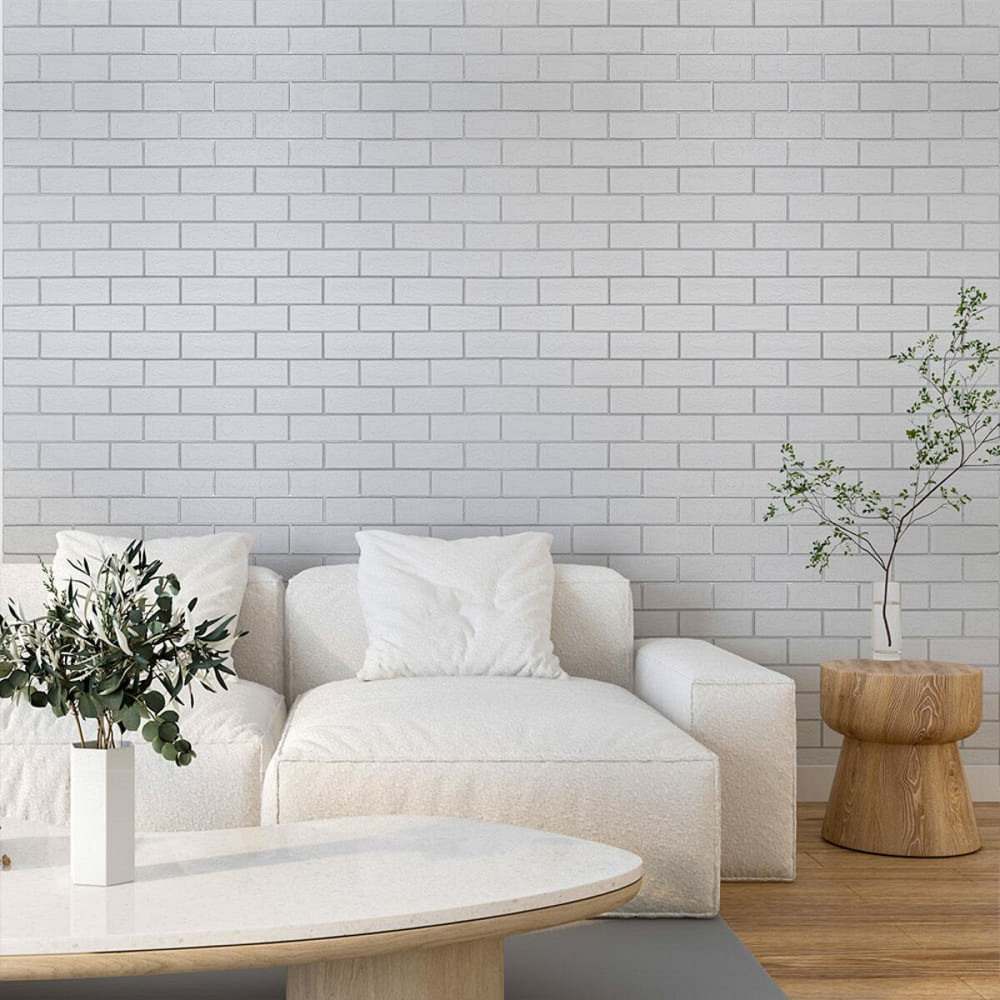 Панель стінова 700х700х4мм Біла цегла зі сріблом SW-00001502 Дніпро - фото 7