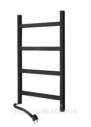 Сушарка для рушників електрична Nordic 500х800 Sensor неіржавка сталь, ліва, чорний муар Чернівці