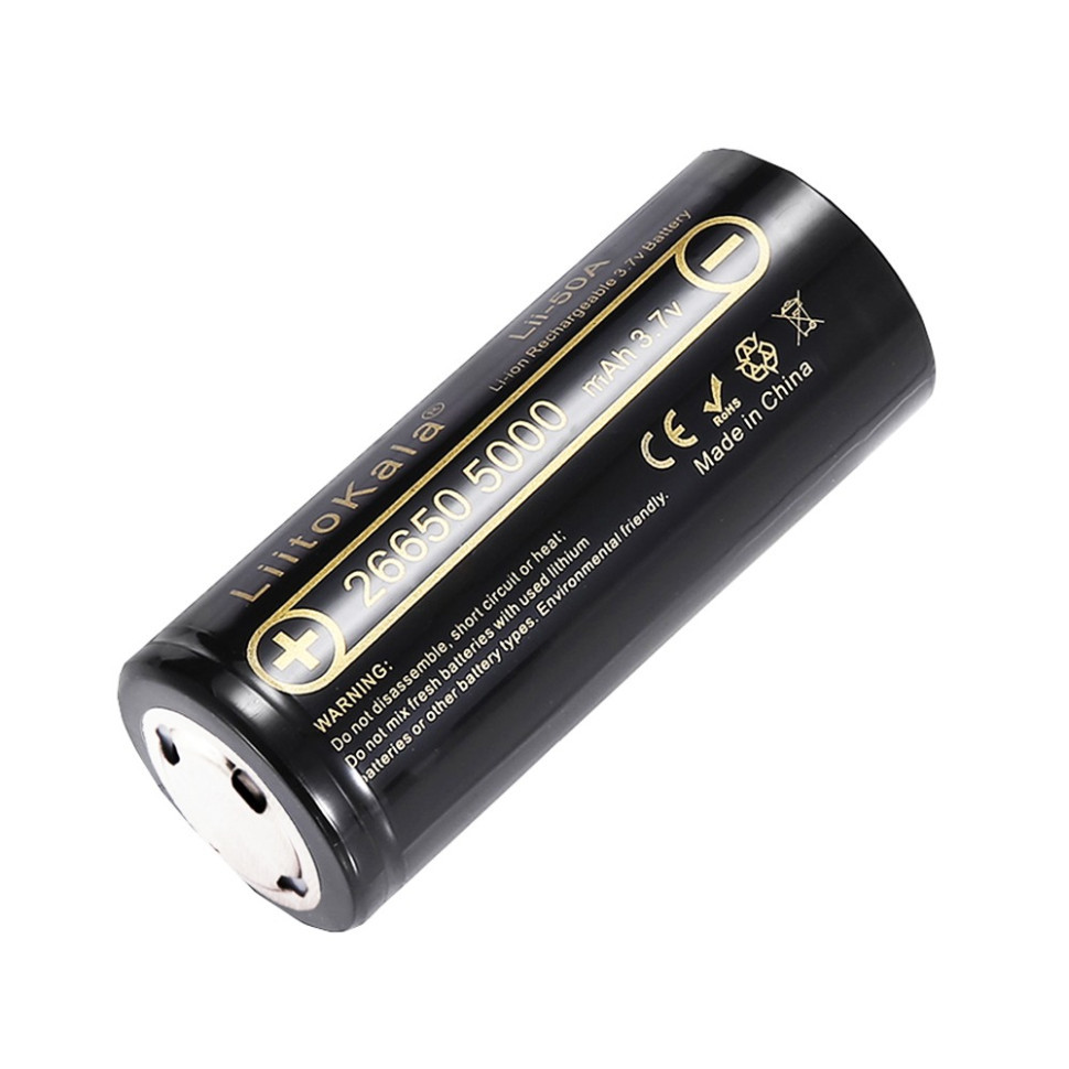 Акумулятор Liitokala Lii-50A-JT 5000 mAh 20A 26650 Li-ion Київ - фото 1