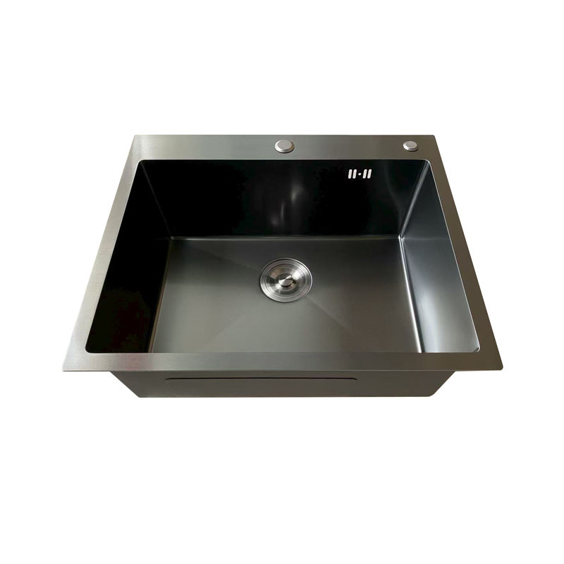 Кухонна мийка Mixxus MH5843 Micro Decor Graphite з нержавіючої сталі 3.0/0.8, колір графіт (MI8217) Харків - фото 4