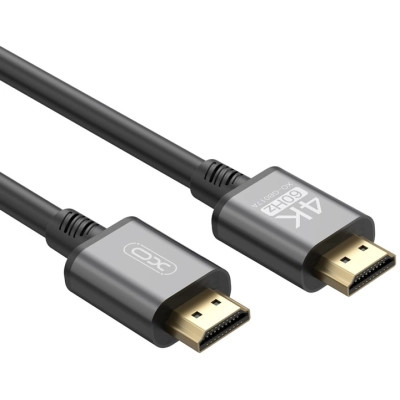 Кабель мультимедийный HDMI to HDMI 3.0m v2.0 black XO (GB017A-HDMI.tranish) Винница - изображение 2