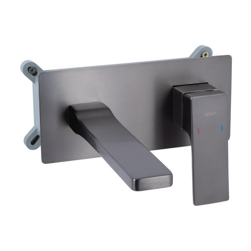 Смеситель для раковины Qtap Gemini скрытого монтажа QTGEM273GMB45695 Gunmetal Black PVD Харьков - изображение 1