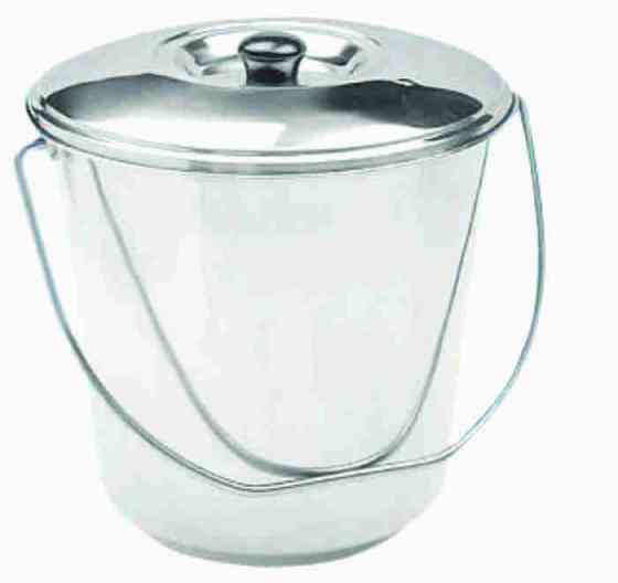 ВЕДРО НЕРЖАВІЮЧЕ З КРИШКОЮ СТАНДАРТ 14 Л (ШТ) 0044 ABA-OPT Одеса