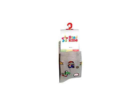 Колготи дитячі стрейч SK034 Супер Маріо ( св.сірий) р.116-122 ТМ Star Kids Київ