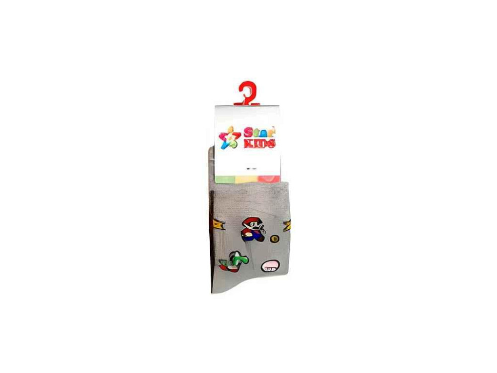 Колготи дитячі стрейч SK034 Супер Маріо ( св.сірий) р.116-122 ТМ Star Kids Київ - фото 1