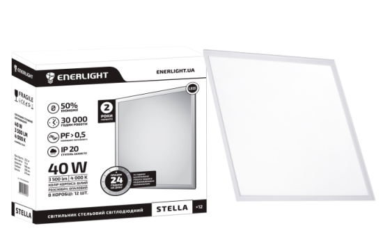 Cвітильник стельовий ENERLIGHT STELLA 40Вт 4000К MS Рівне