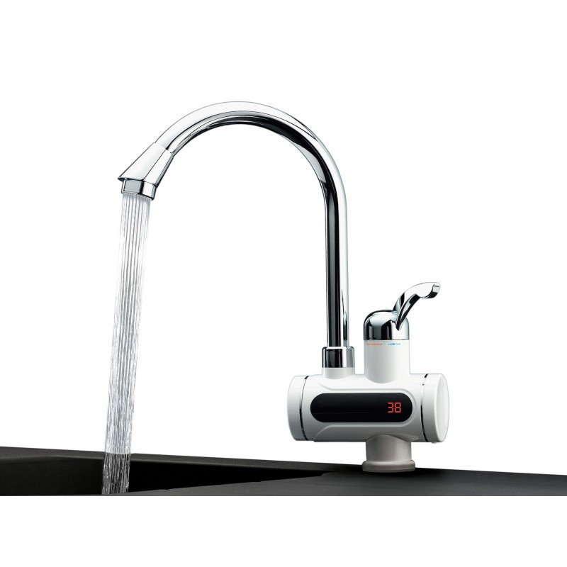 Цифровой мгновенный водонагреватель DIGITAL Display Pro Delimano с LED дисплеем, 3кВт, белый Одесса - изображение 3