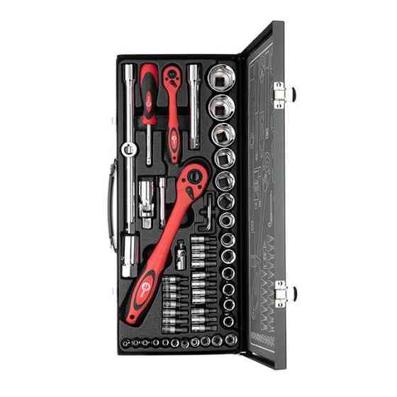 Набір інструментів професійний INTERTOOL ET-6056 1/2" & 1/4" 56 од. Коломия