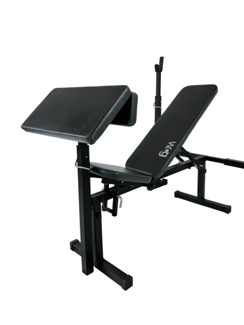 Скамья для жима с приставкой Скотта  + стойки Magnus Стойки, скамьи для жима и приседаний регулируемая Киев - изображение 3