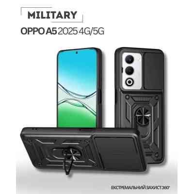 Чохол до мобільного телефона BeCover Military Oppo A5 2025 4G/5G Black (714572) Вінниця