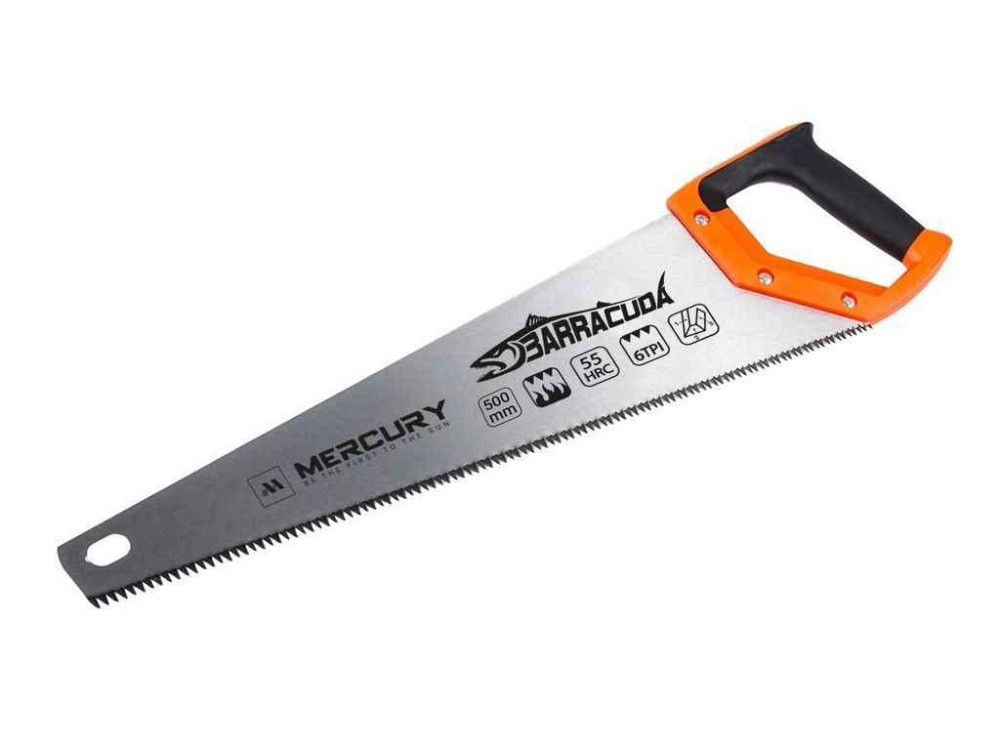 Ножівка по дереву 500мм BARRACUDA N-14-500 ТМ Mercury Київ - фото 1