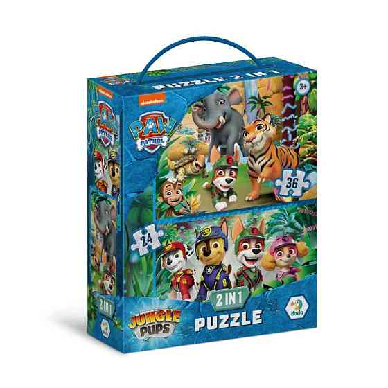 Пазл дитячий 2 в 1 "Пригоди у джунглях" 200572, 36 елементів Вінниця