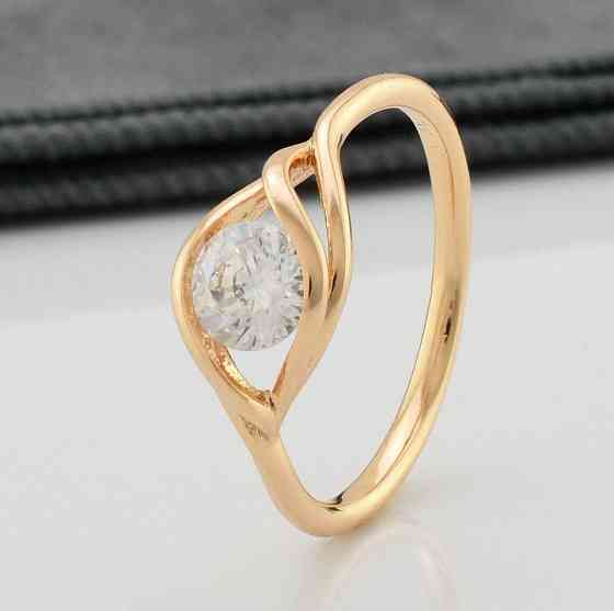 Кольцо Xuping позолота 18К, 20 размер (ширина 8мм, вес 1,8г) Киев