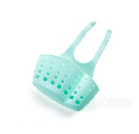 Держатель для губок, мочалок, силикон, цвет голубой, размер самой корзинки 16*8см Киев - изображение 1