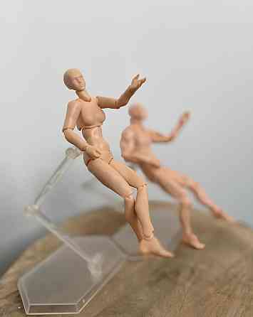 Рухливі фігурки RESTEQ, манекен людини. Статуетки для художника з підставкою 13см, шарнірні фігурки Київ