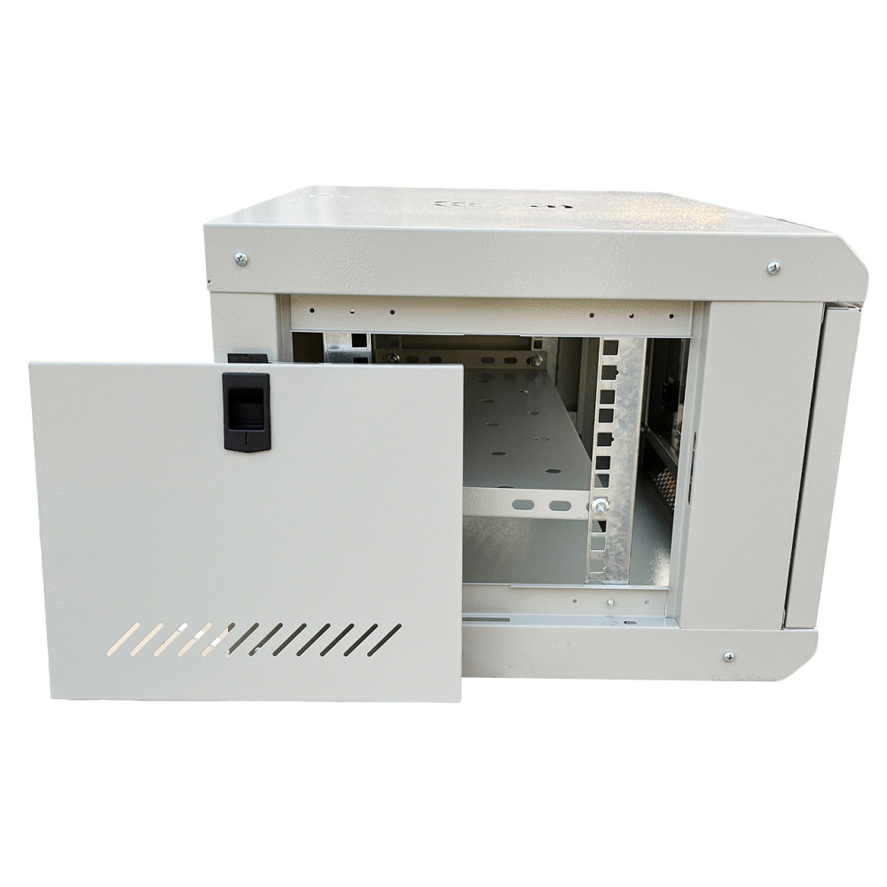 Шкаф серверный настенный с полкой GEAR 6U 19'' 600x450x300 Серый (GWMSN-6U-600-450G) Киев - изображение 5