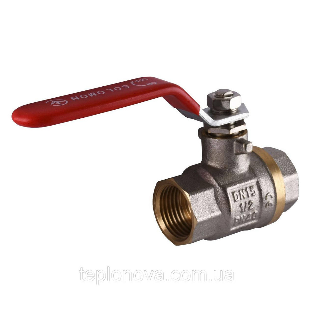 Кран шаровый прямой SOLOMON 1/2″ ВВ КР PN40 B1001 Черновцы - изображение 1