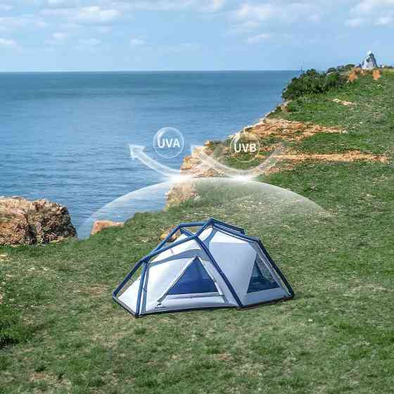 Намет надувний Naturehike CNK2300ZP012, блакитний малий Киев
