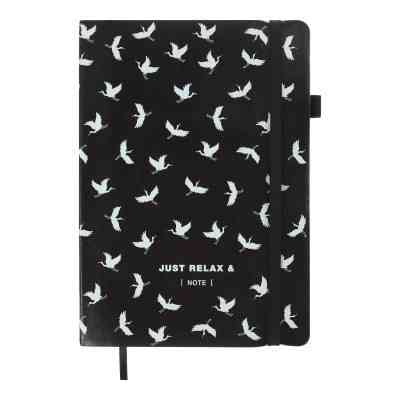 Книга записна Buromax Relax 96 аркушів А5 у клітинку чорний (BM.295101-01) Вінниця