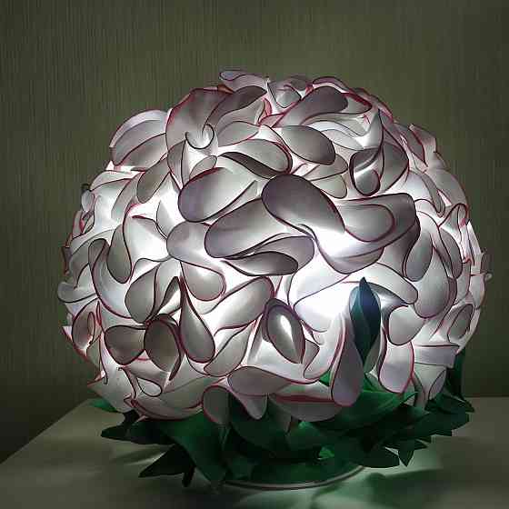 Світильник-нічник "Гортензія біло-рожева" Дніпро