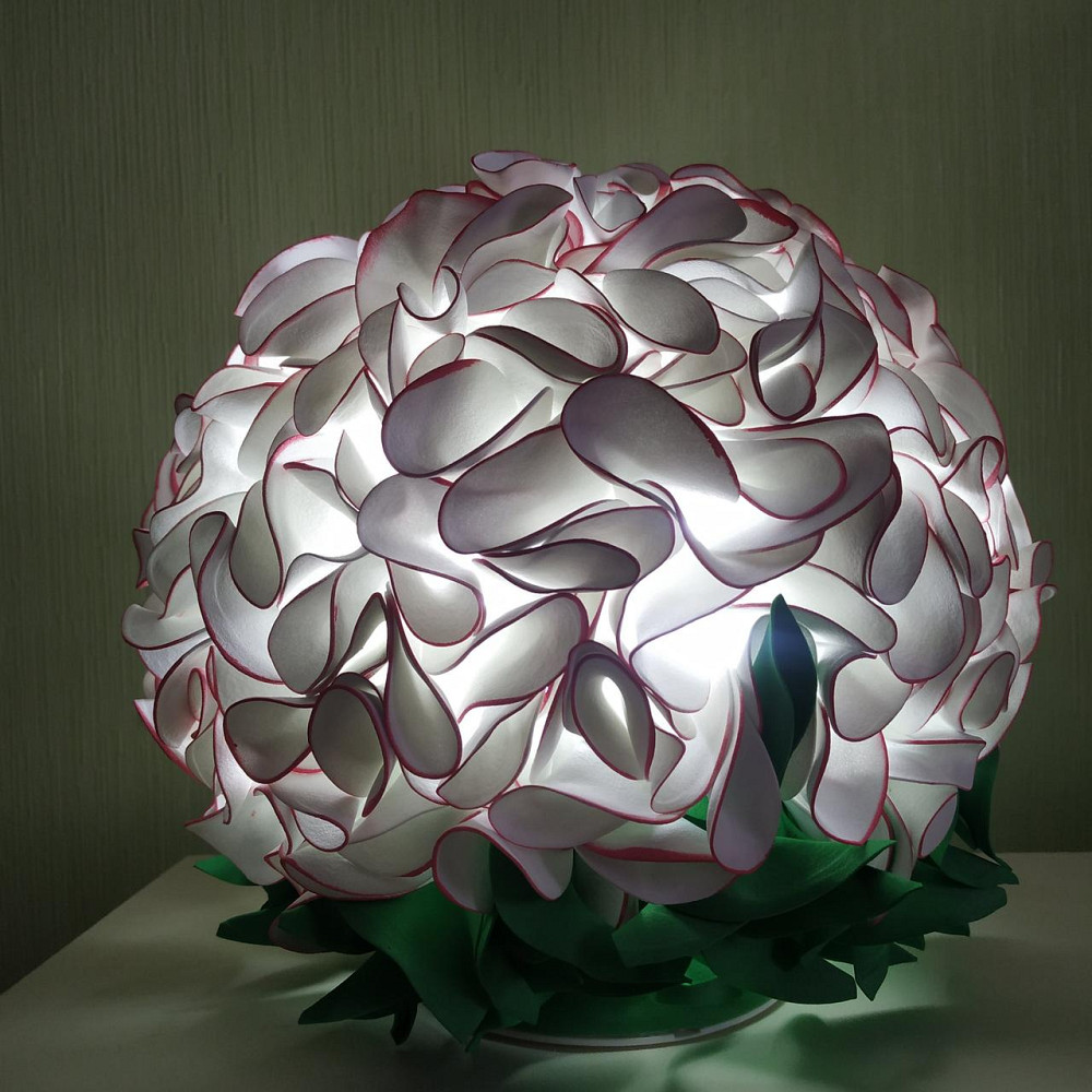 Світильник-нічник "Гортензія біло-рожева" Дніпро - фото 2