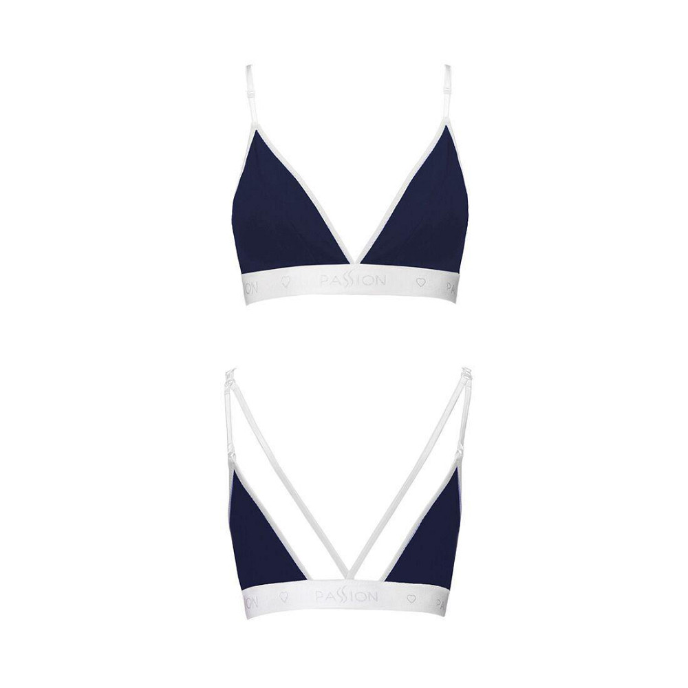Спортивний топ з подвійними бретелями Passion PS007 TOP M, navy blue Sex Aura Київ - фото 5