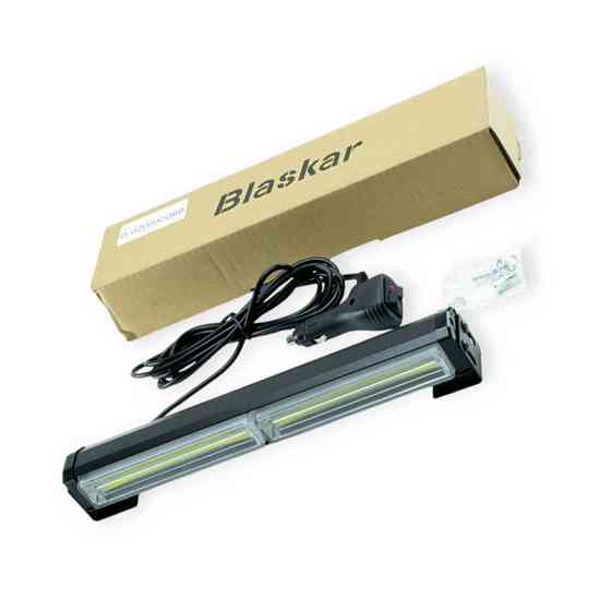 Фара LED прямоугольная 310х45х40 (Д В Ш) 2 секции белый, стробоскоп, штекер в прикуриватель дополнительная Мукачево