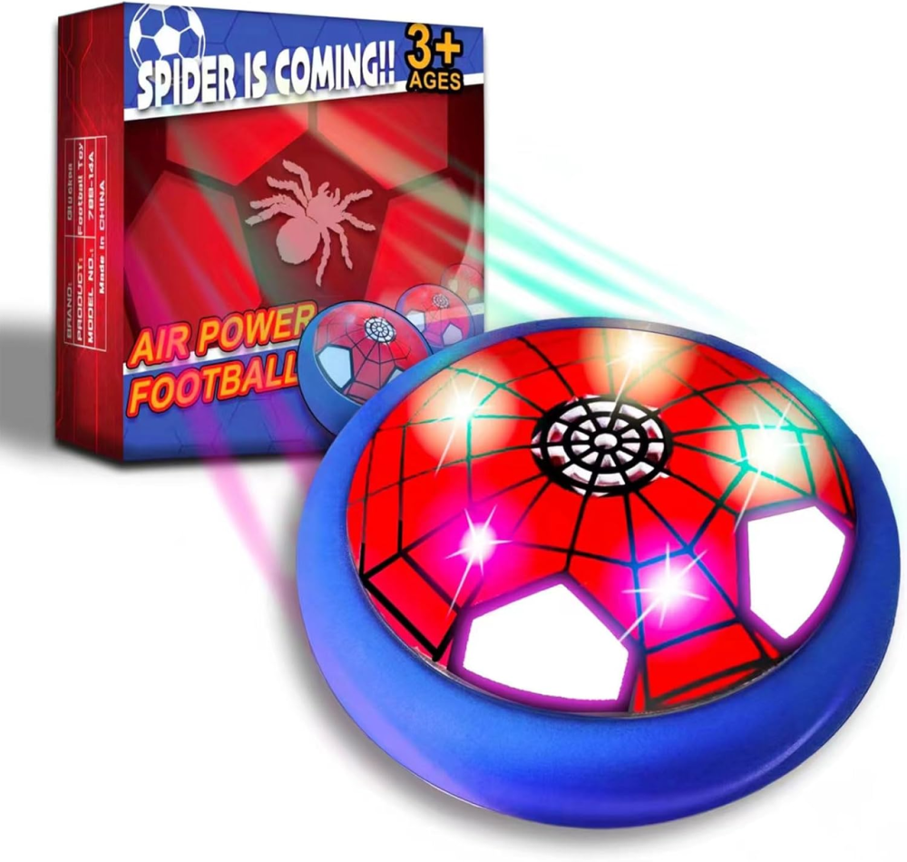 Летающий футбольный мяч Hover Ball для детей, LED-подсветка, воздушная подушка, мягкий бампер, игрушка 4–10 лет Киев - изображение 7