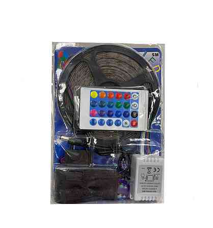 Лента светодиодная многоцветная LED RGB 3528 5 м с пультом и блоком питания Каменец-Подольский