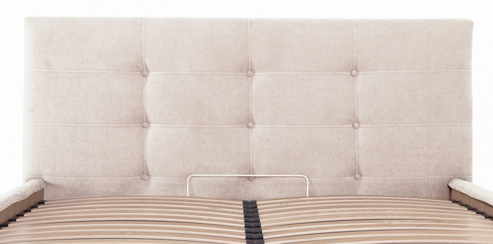 Кровать Manchester Comfort 120 х 190 см Мисти Milk С подъемным механизмом и нишей для белья Бежевый Днепр - изображение 16