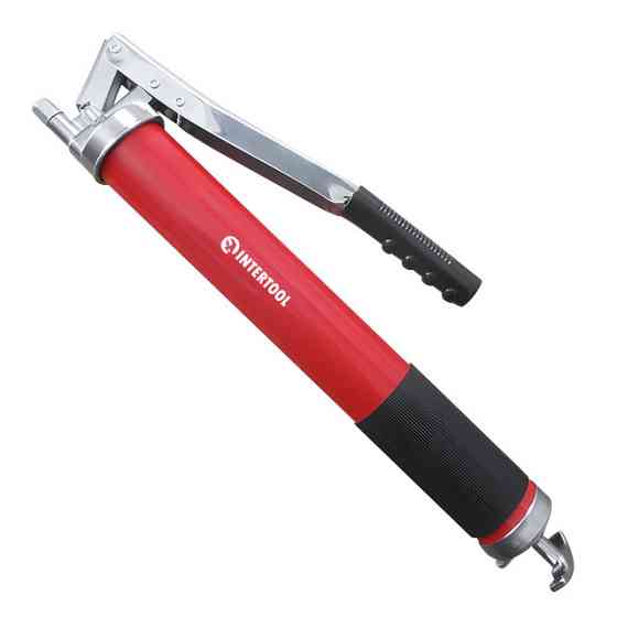 Шприц для смазывания, двухплунжерный, 800 см3, с гибким шлангом INTERTOOL AT-3061 Киев