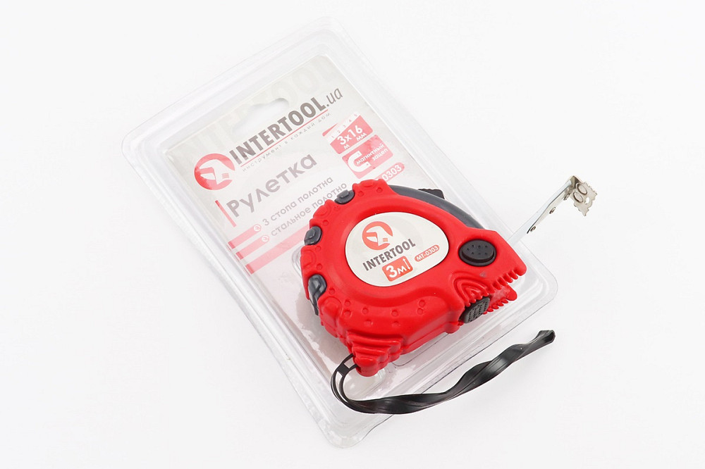 Рулетка з фіксатором 3мx16 мм "Магніт" MT-0303 Київ - фото 1