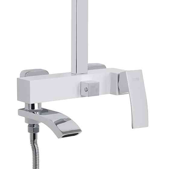 Душова система універсальна Qtap Swan Cascada на три споживачі (з виливом) QTSWA111CRW45570 Chrome/White Київ