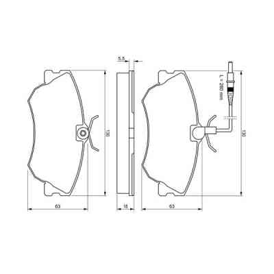 Гальмівні колодки Bosch 0 986 424 451 Вінниця