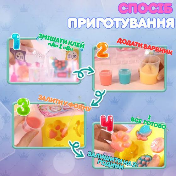 Набор для изготовления сквишей антистресов Таба лапок,детский набор для творчества "Создай сквиш сам" 6 штук Кам'янець-Подільський