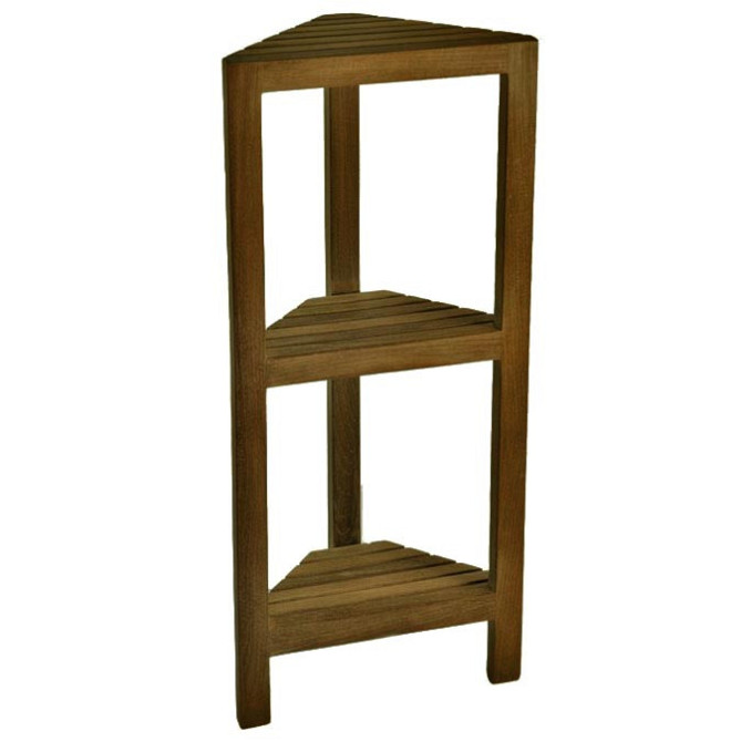 Стеллаж угловой для ванной 