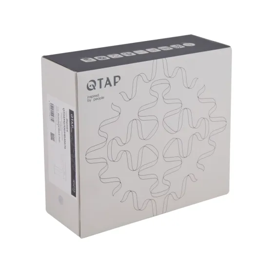 Змішувач для раковини Qtap Gemini QTGEM270GMB45676 Gunmetal Black PVD графіт Київ