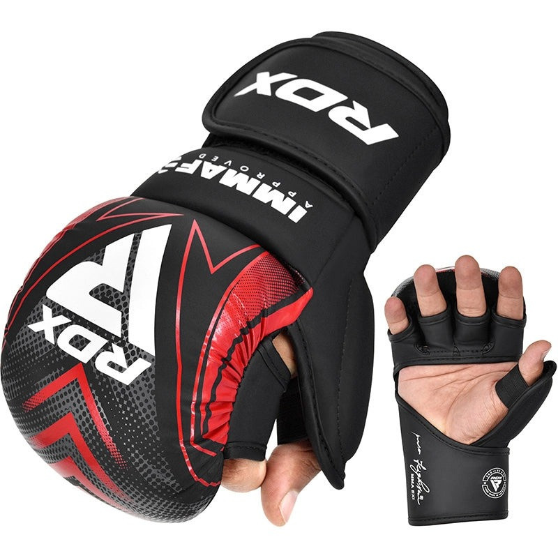 Рукавиці для ММА (Греплінгові рукавички) RDX схвалено IMMAF L Red Каменское - изображение 3