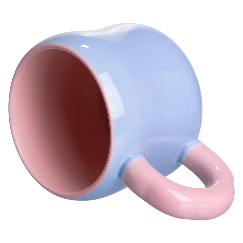 Кубок порцелянова з магнітом Бант 400 (мл) подарункова кружка прикольна чашка для дітей на подарунок Блакитний з рожевим FM-52D Київ - фото 2