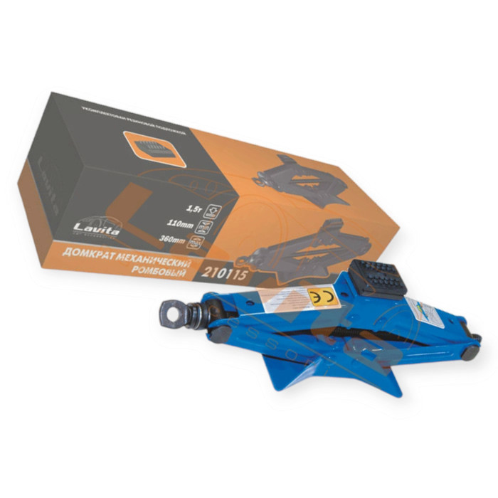 Домкрат ромбовий 1,5 т, 110-360 мм, гумова опора Мукачево - фото 1