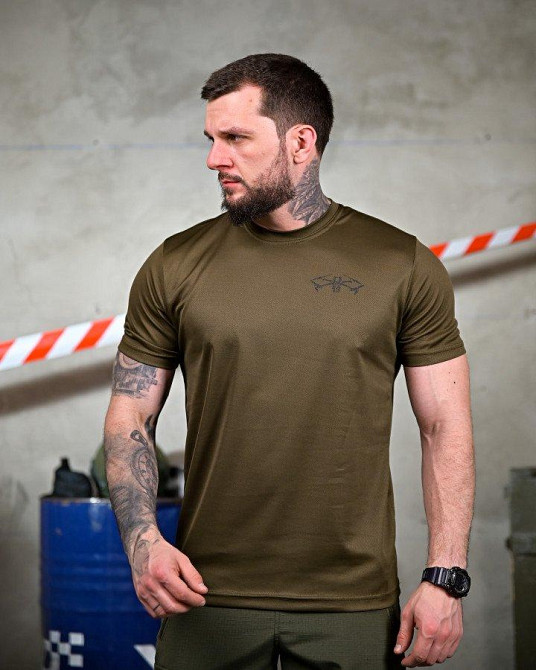 Тактична потовідвідна футболка War Drones oliva ПП7634 Одеса - фото 2