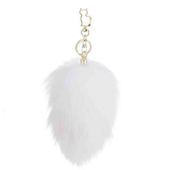 Металева анальна пробка Крихітний хвіст LOCKINK SEVANDA White Bunny-Tail Anal Pear-shape Plug Sex Aura Київ