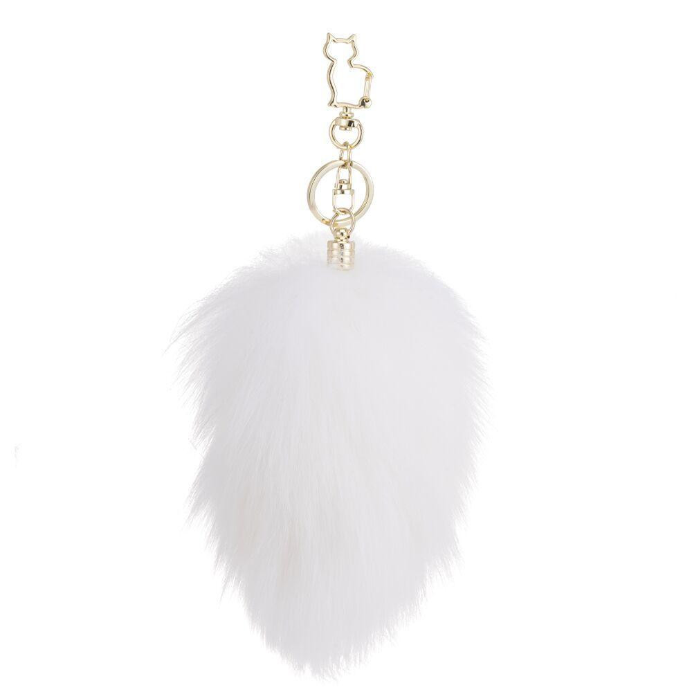 Металева анальна пробка Крихітний хвіст LOCKINK SEVANDA White Bunny-Tail Anal Pear-shape Plug Sex Aura Київ - фото 5