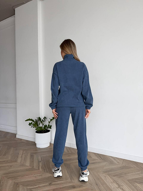 Женский стильный повседневный костюм двойка трикотажный ольвет Джинс, 46/48 Одесса - изображение 2